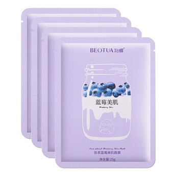 Nordik Beauty Anti-aging Collagen Blueberry Face Sheet Mask - Pack of 4 image 0