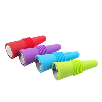 Kitchen Kult Silicone Wine Stoppers - Multiple Colours (Pack of 4) image 0