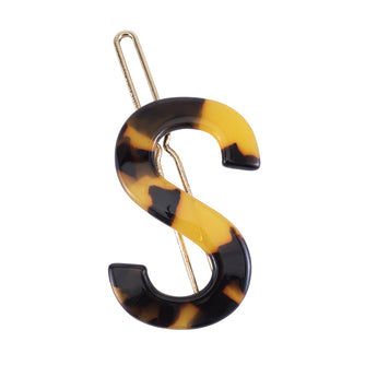 Nordik Beauty Personalized Tortoise shell Initial Hair Clip - S image 0