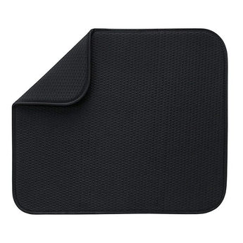 Kitchen Kult Microfiber Ultra Absorbent Dish Drying Mat - Black image 0