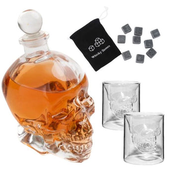 The ultimate Whiskey Gift Set: Decanter, 2 x Glasses and Whiskey Stones image 0