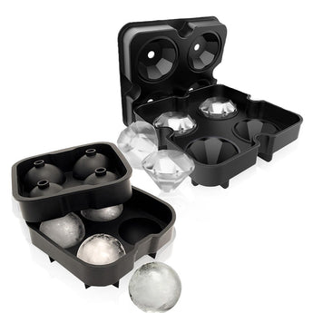 Kitchen Kult Ice Sphere & Diamond Ice Tray Moulds image 0