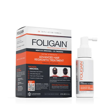 Foligain - 5% Minoxidil & 5% Trioxidil Advanced Hair Regrowth Treatment (59ml) - For Men image 0