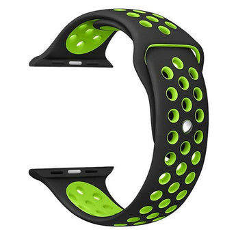 Zonabel 42/44/45mm Apple Watch Replacement Sport Strap - Black & Yellow image 0