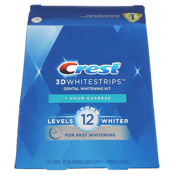 Crest 3D Whitestrips, 1 Hour Express Teeth Whitening Kit - 20 Strips image 0