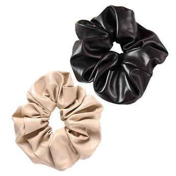 Nordik Beauty Large Vegan Leather Scrunchie - 2 Pack image 0