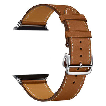 Zonabel 42/44/45mm Apple Watch Leather Replacement Strap - Brown image 0