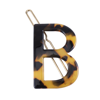 Nordik Beauty Personalized Tortoise shell Initial Hair Clip - B image 0