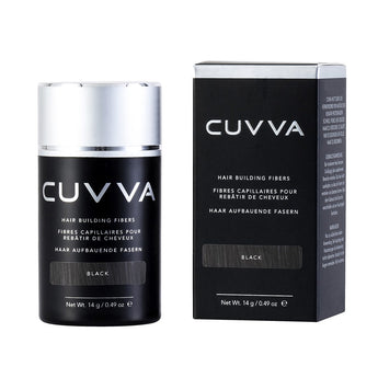 CUVVA Hair Fibers Hair Loss & Thinning Hair Concealer - 14g - Black image