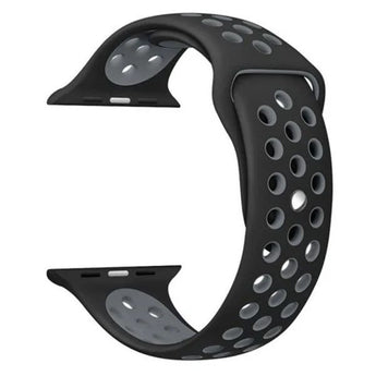 Zonabel 42/44/45mm Apple Watch Replacement Sport Strap - Black & Grey image 0