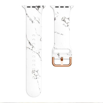 Zonabel Silicone Marble Print Strap Compatible with Apple-38/40/41mm Models image 0