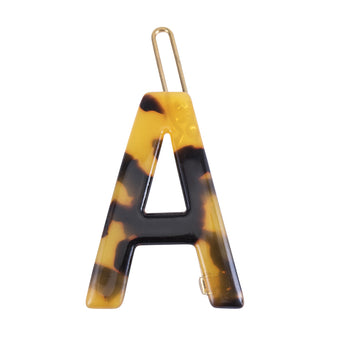 Nordik Beauty Personalized Tortoise shell Initial Hair Clip - A image 0