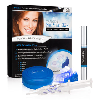 Oralgen NuPearl 32x Teeth Whitening System & Bonus Pen image 0
