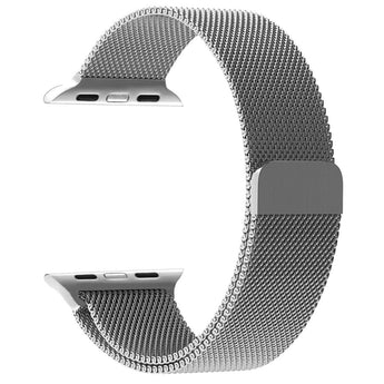 Zonabel 42/44/45mm Apple Watch Replacement Milanese Loop Strap - Silver image 0