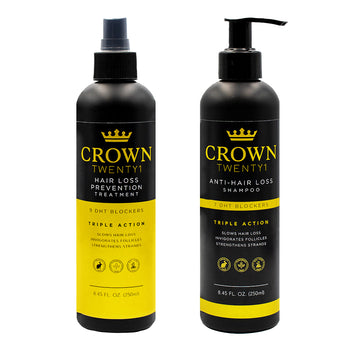 Crown Twenty1 Hair Loss Prevention Treatment & Shampoo Combo (2 x 250ml) image 0