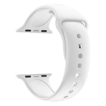Zonabel 42/44/45mm Apple Watch Replacement Silicone Strap - White image 0