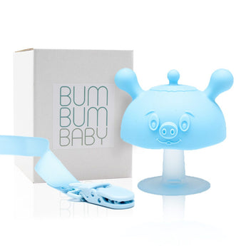 Bum Bum Baby Playful Silicone Mushroom Teether Toy image 0