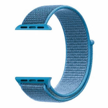 Zonabel 38/40/41mm Apple Watch Replacement Nylon Loop Strap - Light Blue image 0