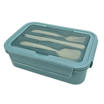 Bento Lunch Box with Fork, Knife and Spoon image 0