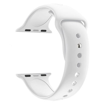 Zonabel 38/40/41mm Apple Watch Replacement Silicone Strap - White image 0