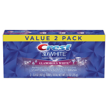 Crest 3D White, Whitening Toothpaste Glamorous White (2 Pack) image 0