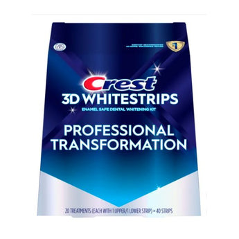 Crest 3D Whitestrips Professional Transformation - 20 Treatments (40 Strips) image 0
