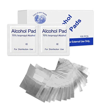Nordik Beauty Nail Prep Combo - 100 Alcohol Pads + 50 Nail Foils image 0