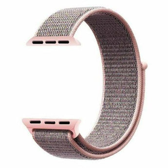 Zonabel 38/40/41mm Apple Watch Replacement Nylon Loop Strap - Pink Sand image 0