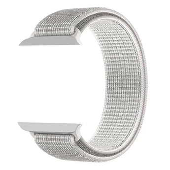 Zonabel 42/44/45mm Apple Watch Replacement Nylon Loop Strap - White image 0