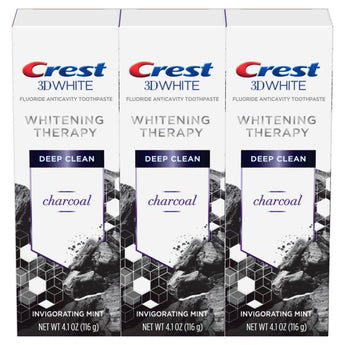 Crest Charcoal 3D White Deep Clean Whitening Toothpaste - 116g (Pack of 3) image 0