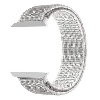 Zonabel 38/40/41mm Apple Watch Replacement Nylon Loop Strap - White image 0