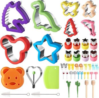 Bum Bum Baby Food Cutter Bento Box Accessory Kit for Kids - 45 Piece image 0