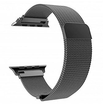 Zonabel 42/44/45mm Apple Watch Replacement Milanese Loop Strap - Black image 0
