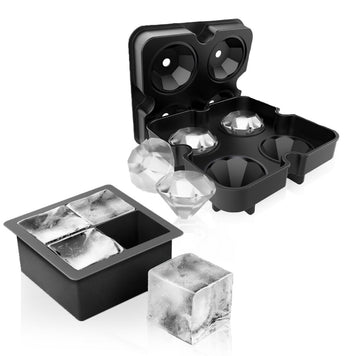Kitchen Kult Giant Square Cube & Diamond Ice Tray image 0