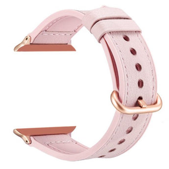 Zonabel 38/40/41mm Apple Watch Replacement Leather Strap - Pink image 0