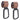 Bum Bum Baby Heavy Duty Stroller Hooks (2-Pack) - Brown image