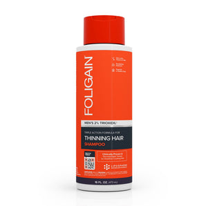 Foligain - 2% Trioxidil Triple Action Formula For Thinning Hair Shampoo (473ml) - For Men image 0