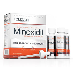 Foligain - 5% Minoxidil Extra Strength Hair Regrowth Treatment - For Men image 0