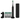 Lumine Sonic Electric Toothbrush - 5 Modes with 8 Extra Brush Heads & Travel Case - Black image